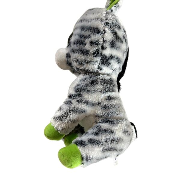 Ty Beanie Boos Zig Zag The Zebra 6" Stuffed Plush Solid Eyes 2014 - Picture 12 of 13
